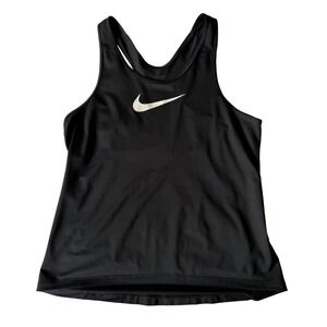 Nike Pro Tank Top Black Dri-FIT Racerback Athletic Gym Workout Basic Womens XL